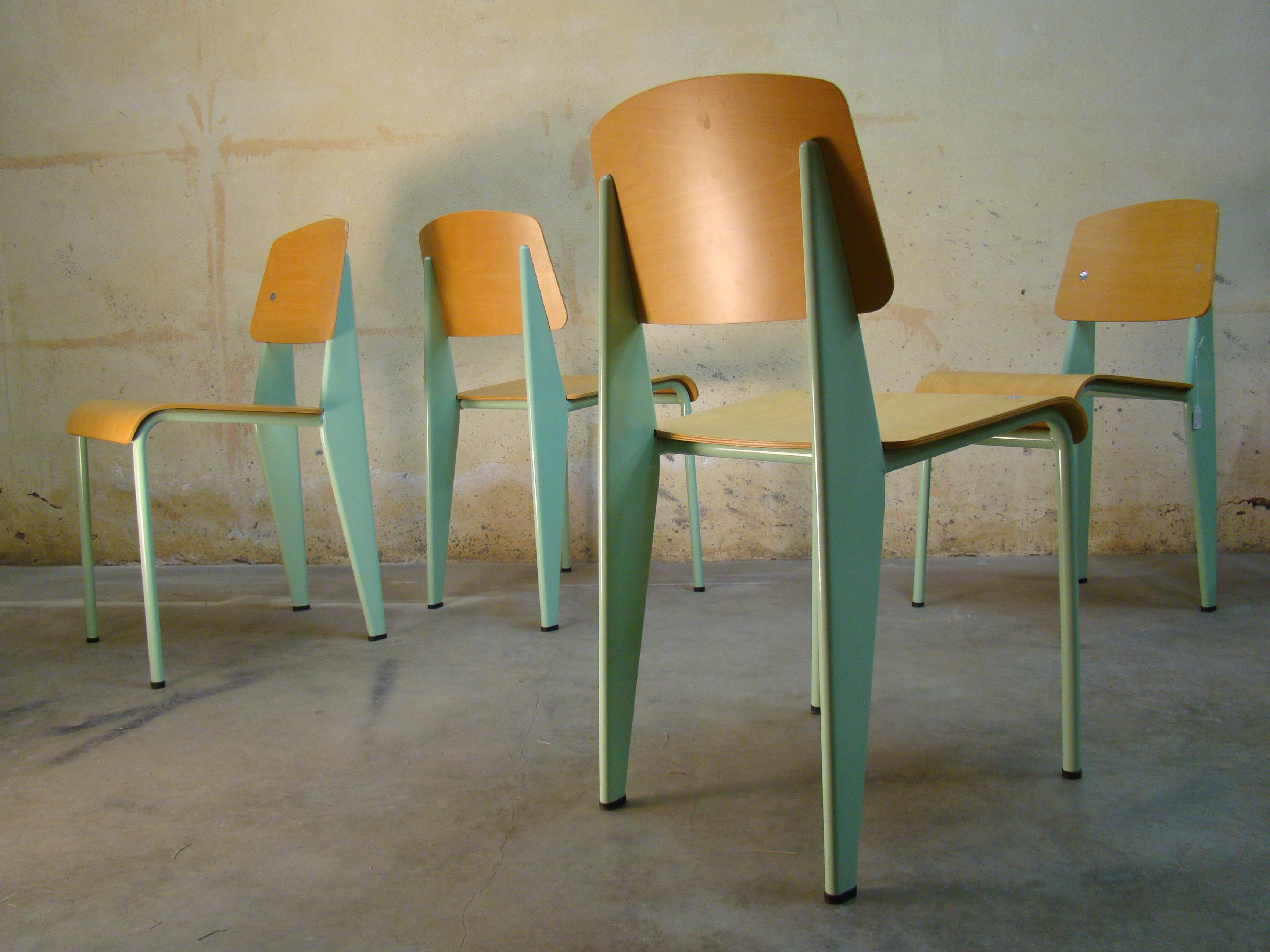 Jean Prouvé Standard Chairs In Excellent Condition In Denver, CO