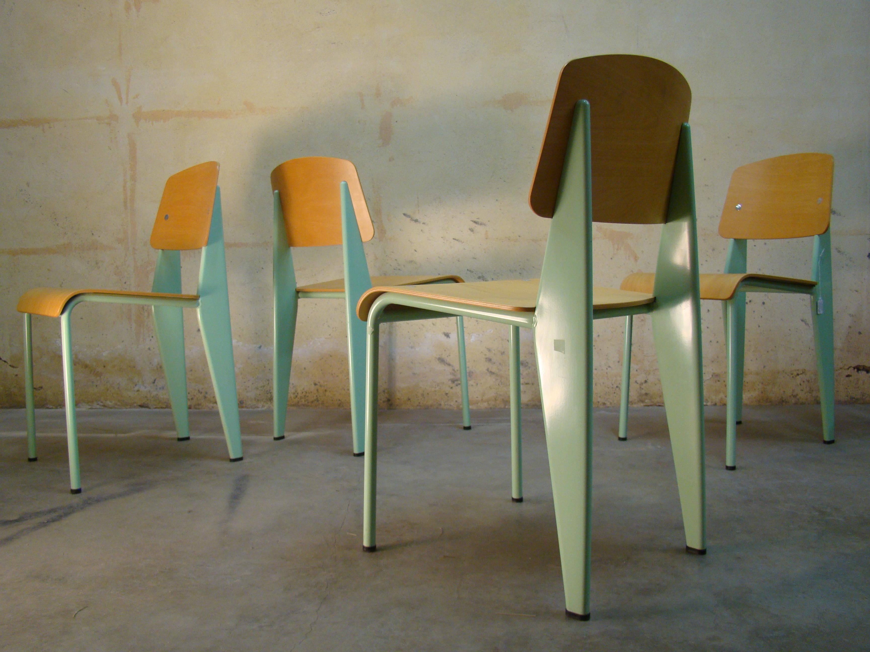 20th Century Jean Prouvé Standard Chairs