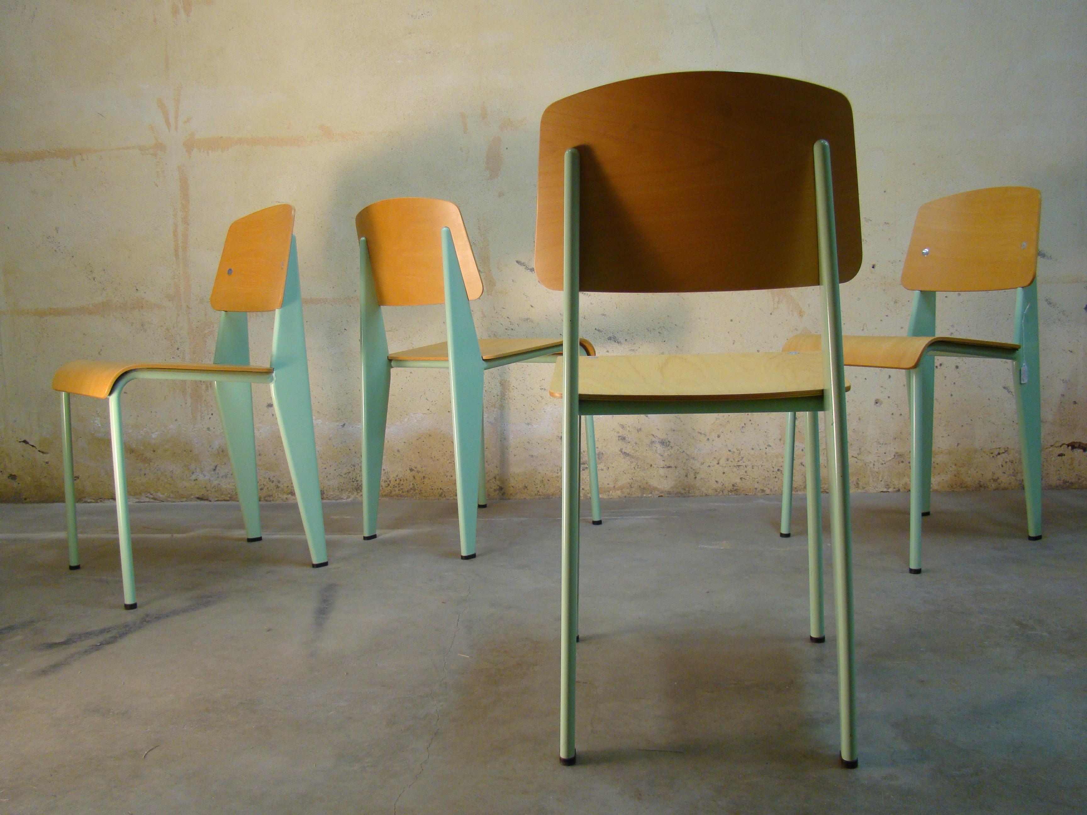 Steel Jean Prouvé Standard Chairs