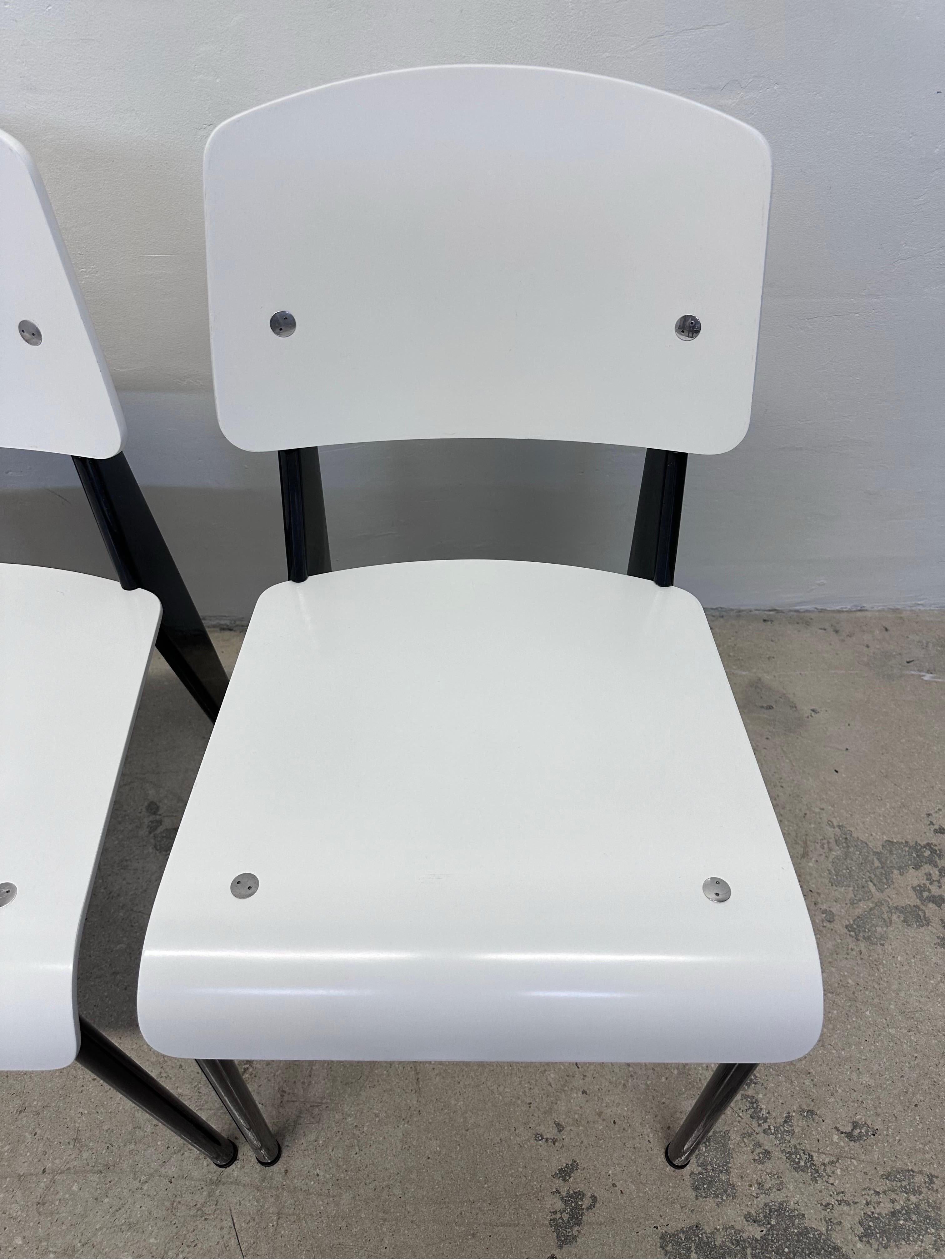 Jean Prouve Standard Chairs for Vitra - Set of Three 5