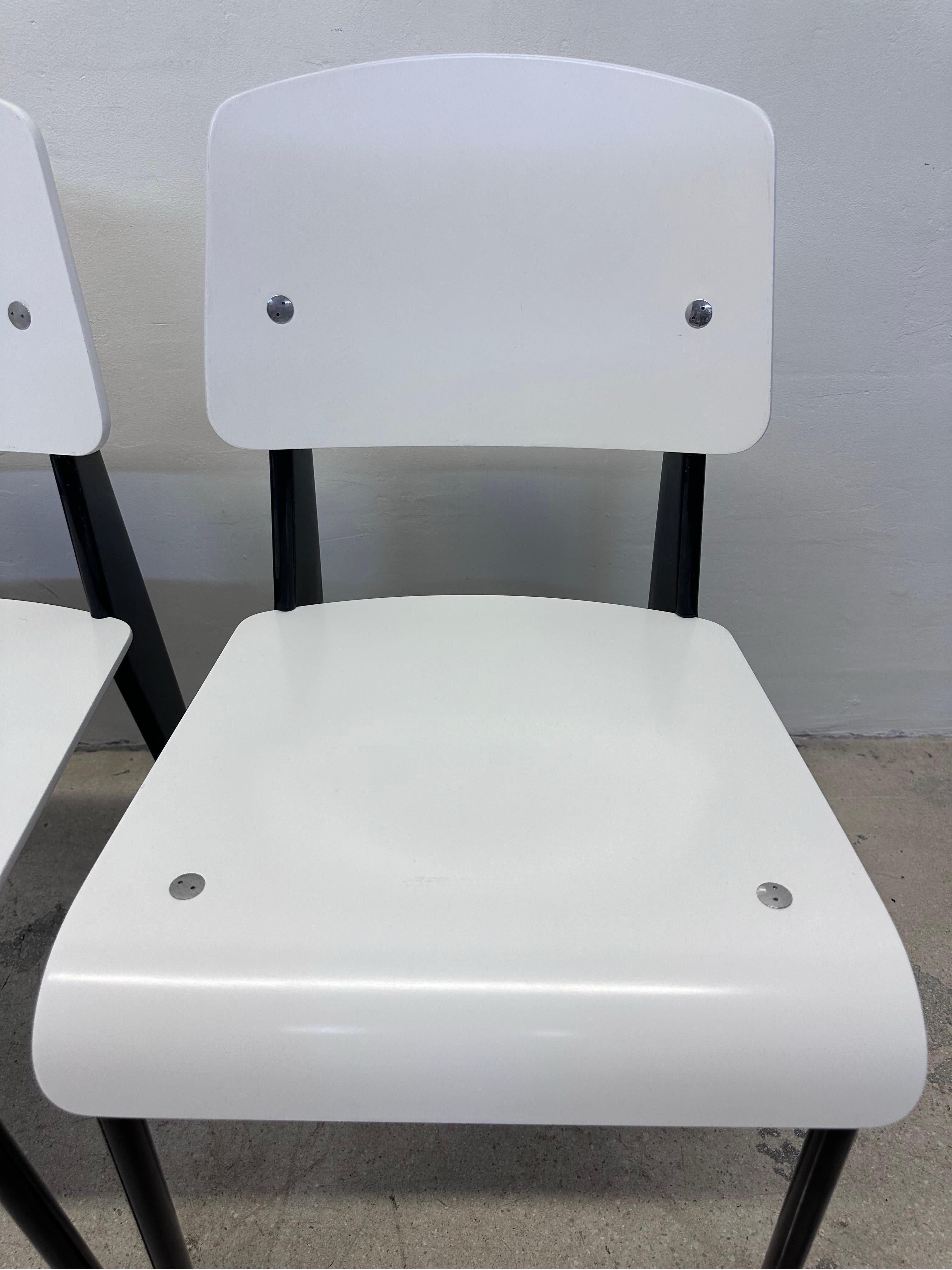 Jean Prouve Standard Chairs for Vitra - Set of Three 6