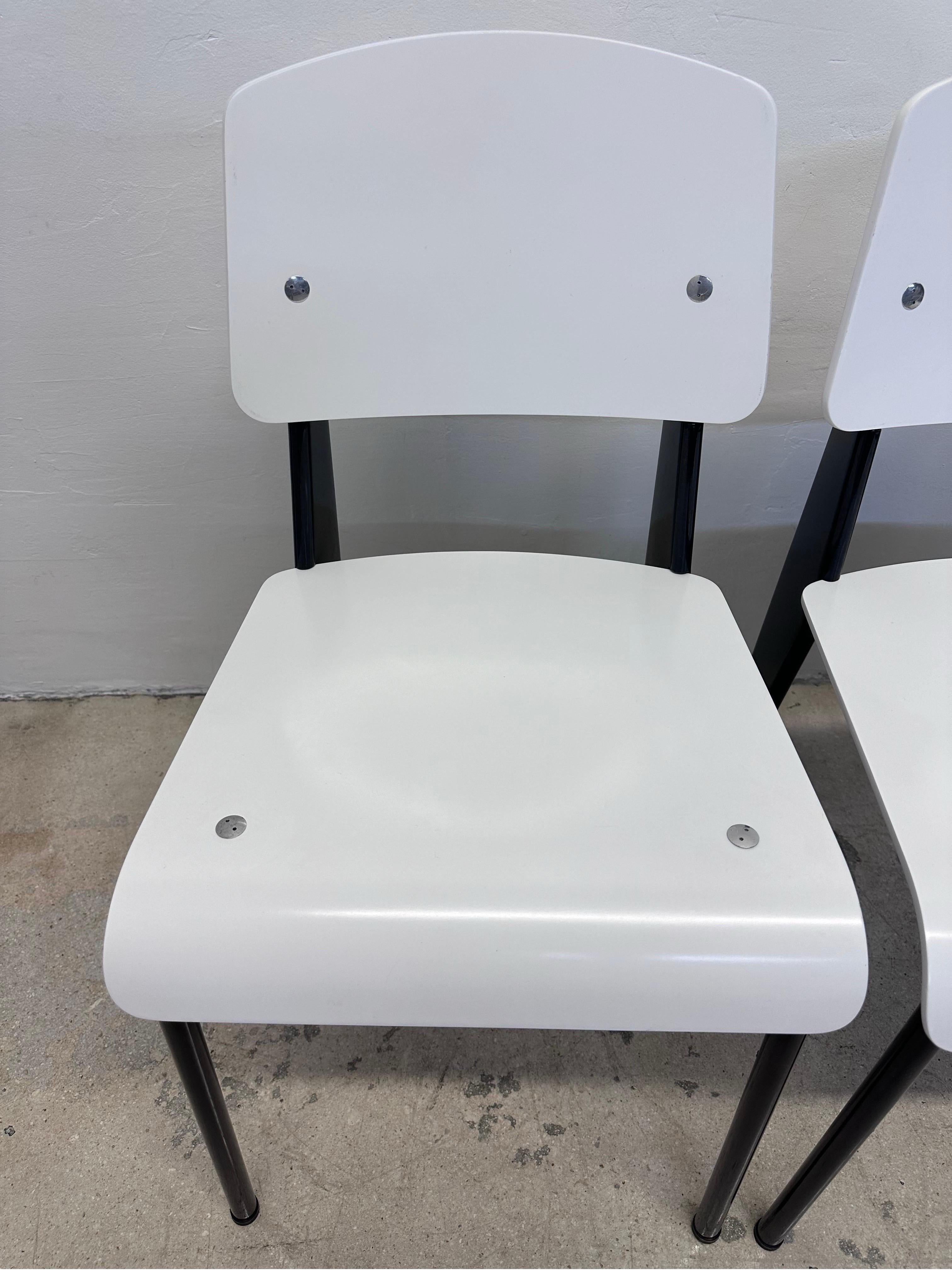 Jean Prouve Standard Chairs for Vitra - Set of Three 1