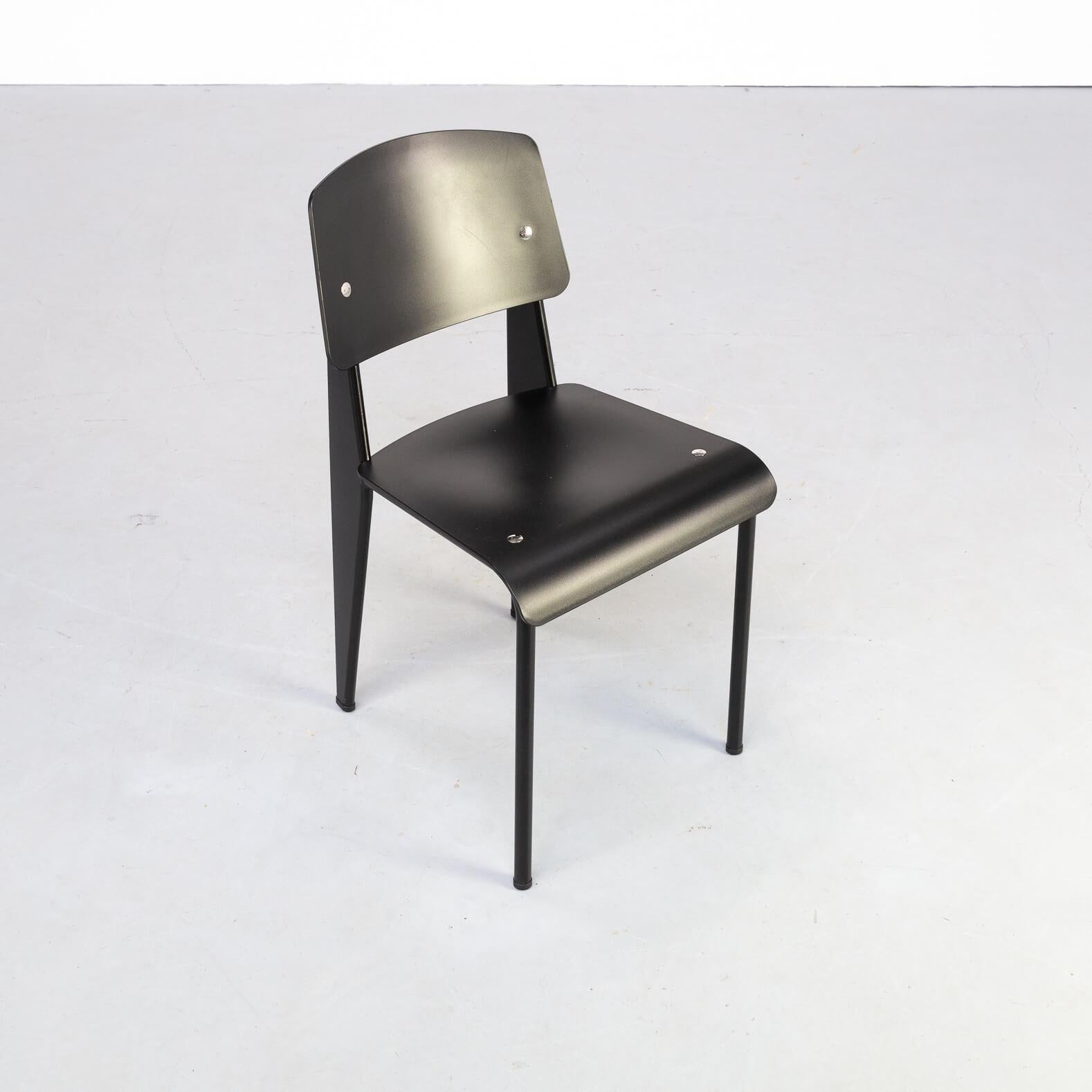 Jean Prouvé ‘Standard-SP’ Dining Chair for Vitra, Set/6 For Sale 2