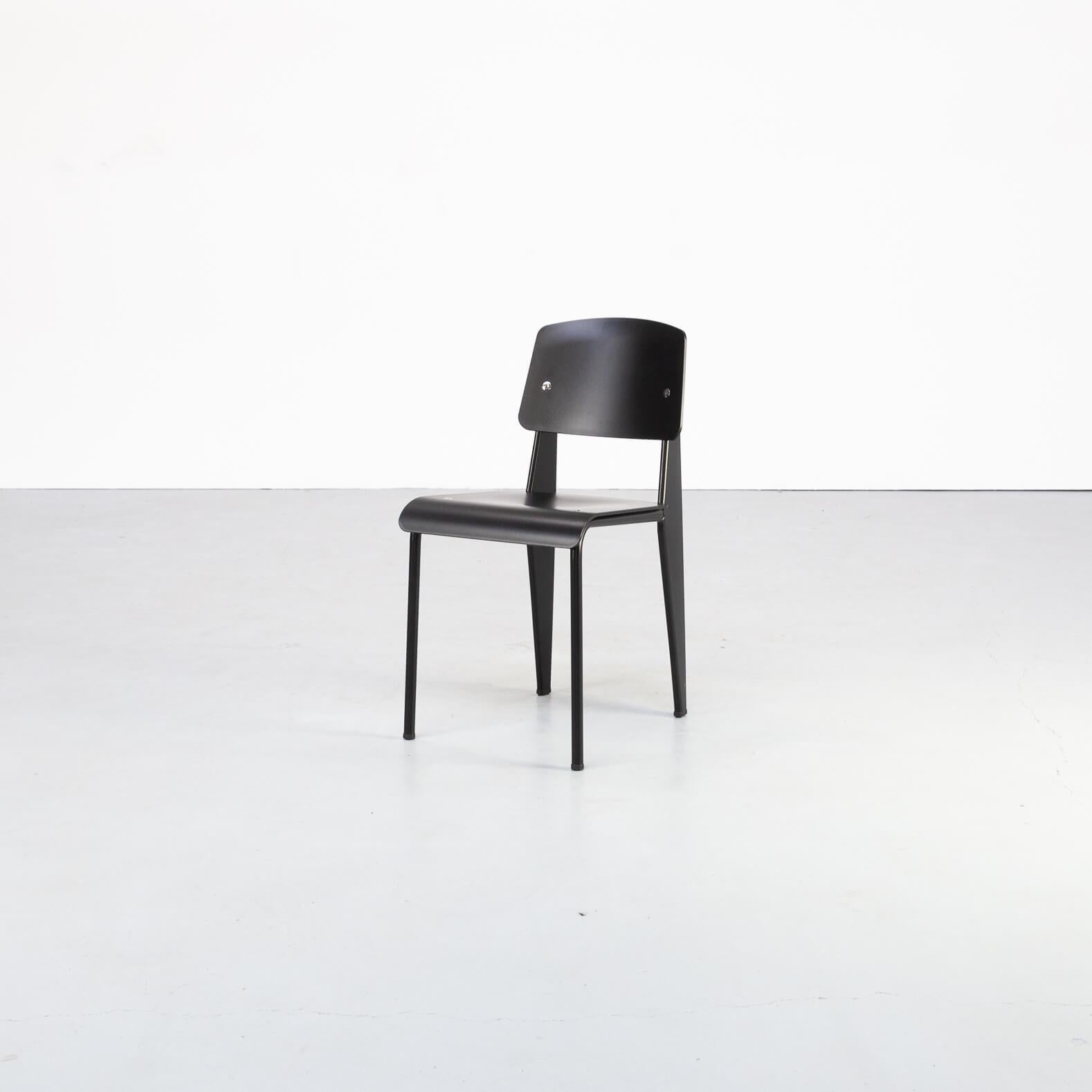 German Jean Prouvé ‘Standard-SP’ Dining Chair for Vitra, Set/6 For Sale