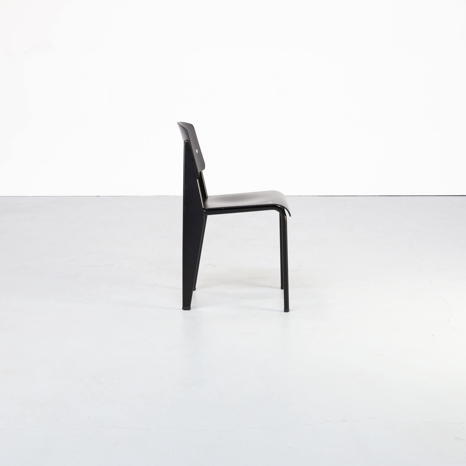 Metal Jean Prouvé ‘Standard-SP’ Dining Chair for Vitra, Set/6 For Sale