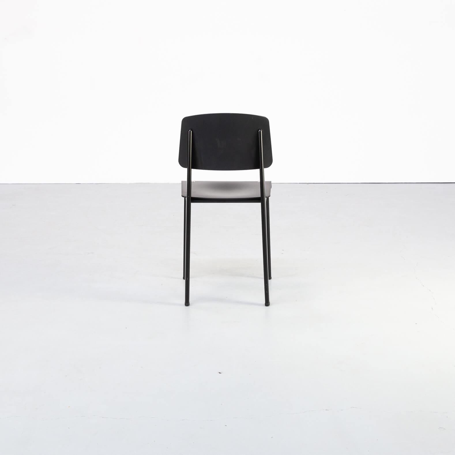Jean Prouvé ‘Standard-SP’ Dining Chair for Vitra, Set/6 For Sale 1