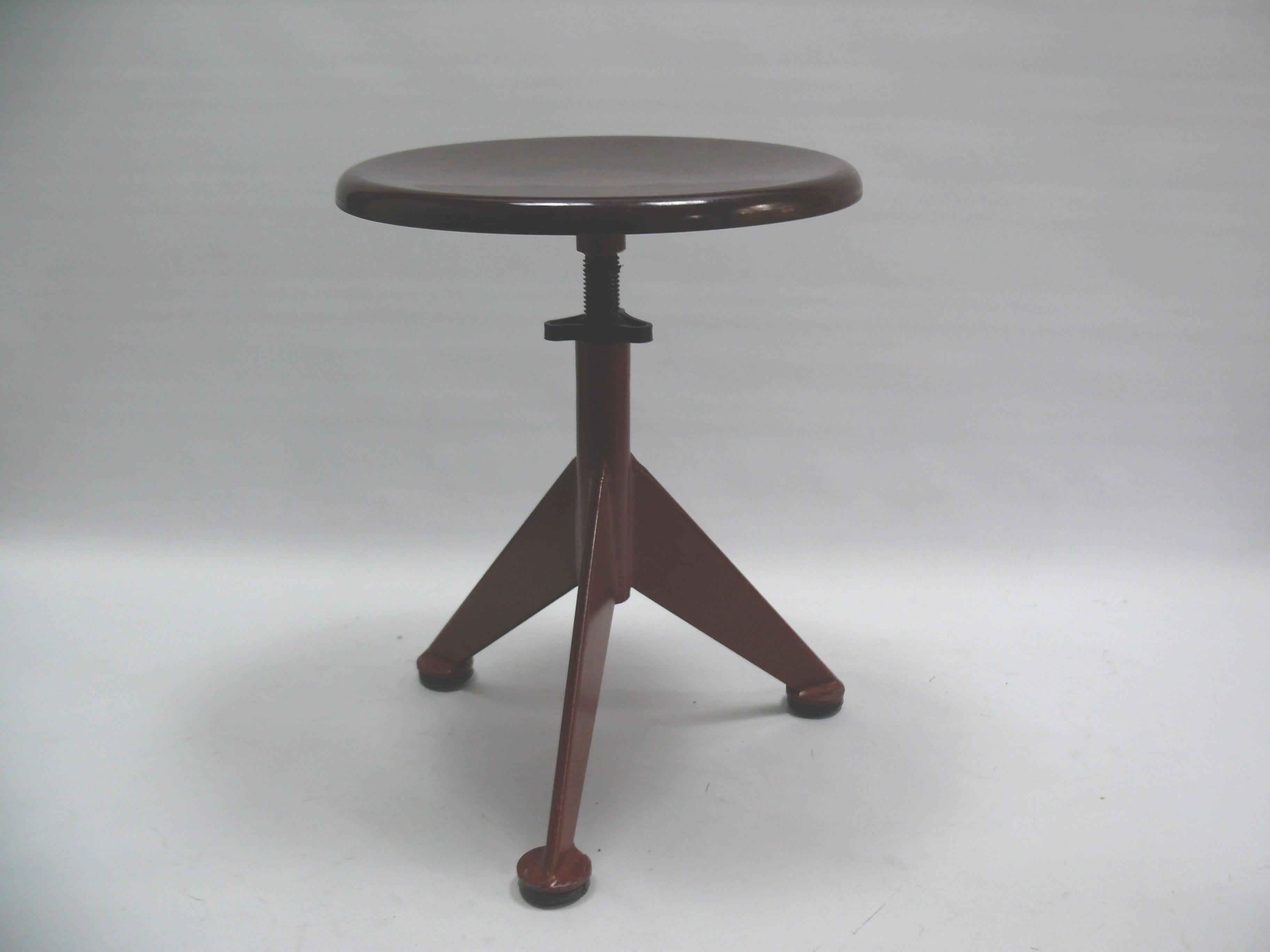 Scandinave Tabouret Jean Prouvé pour AB Obelberg Olsen, Suède, années 1930 en vente