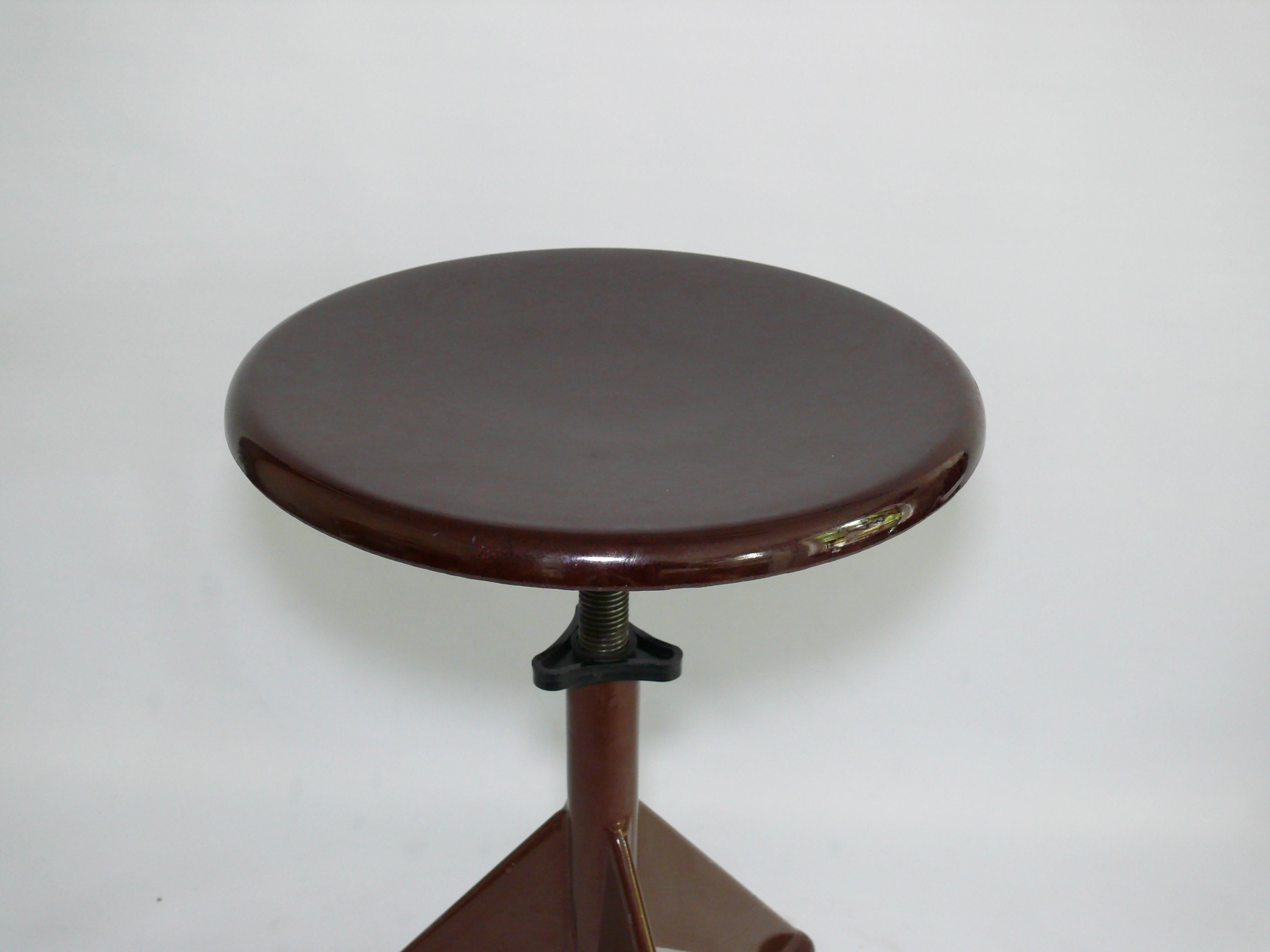 Scandinavian Jean Prouvé stool for AB Obelberg Olsen, Sweden, 1930s