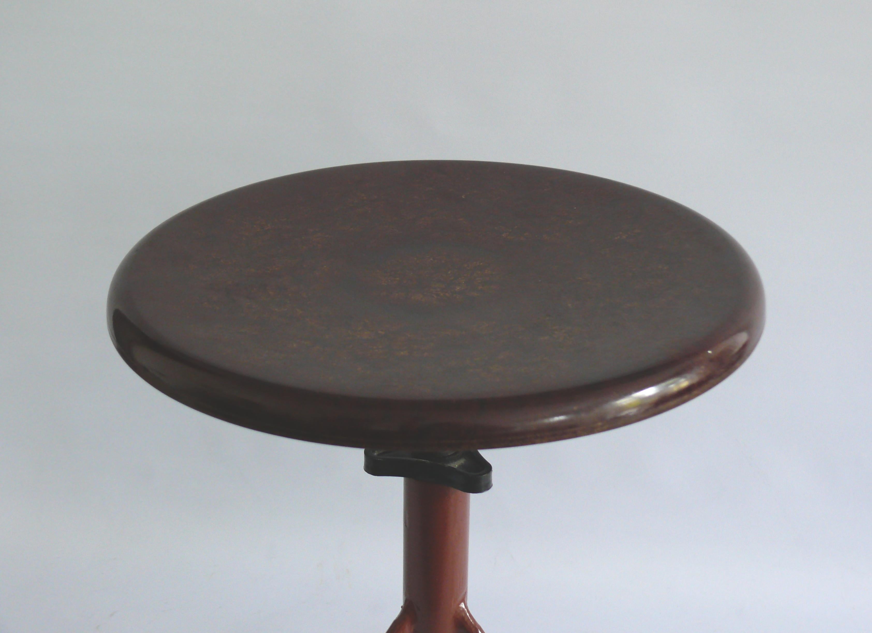 Métal Tabouret Jean Prouvé pour AB Obelberg Olsen, Suède, années 1930 en vente