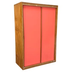 Jean Prouve Style Cabinet with Sliding Doors