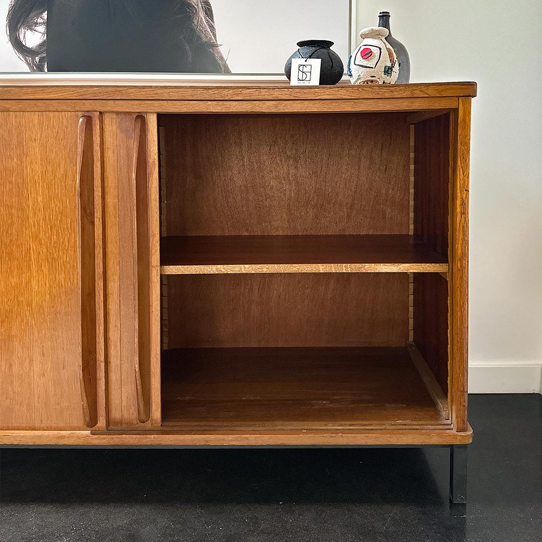 Metal Jean Prouvé Style Sideboard For Sale