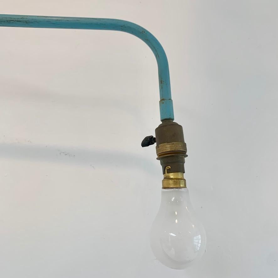 Mid-20th Century Jean Prouvé Style Swing Arm Jib Sconce For Sale