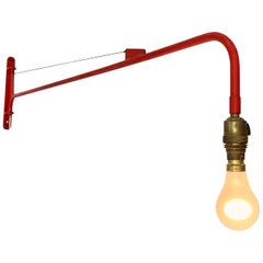 Jean Prouvé Style Swing Arm Jib Sconce