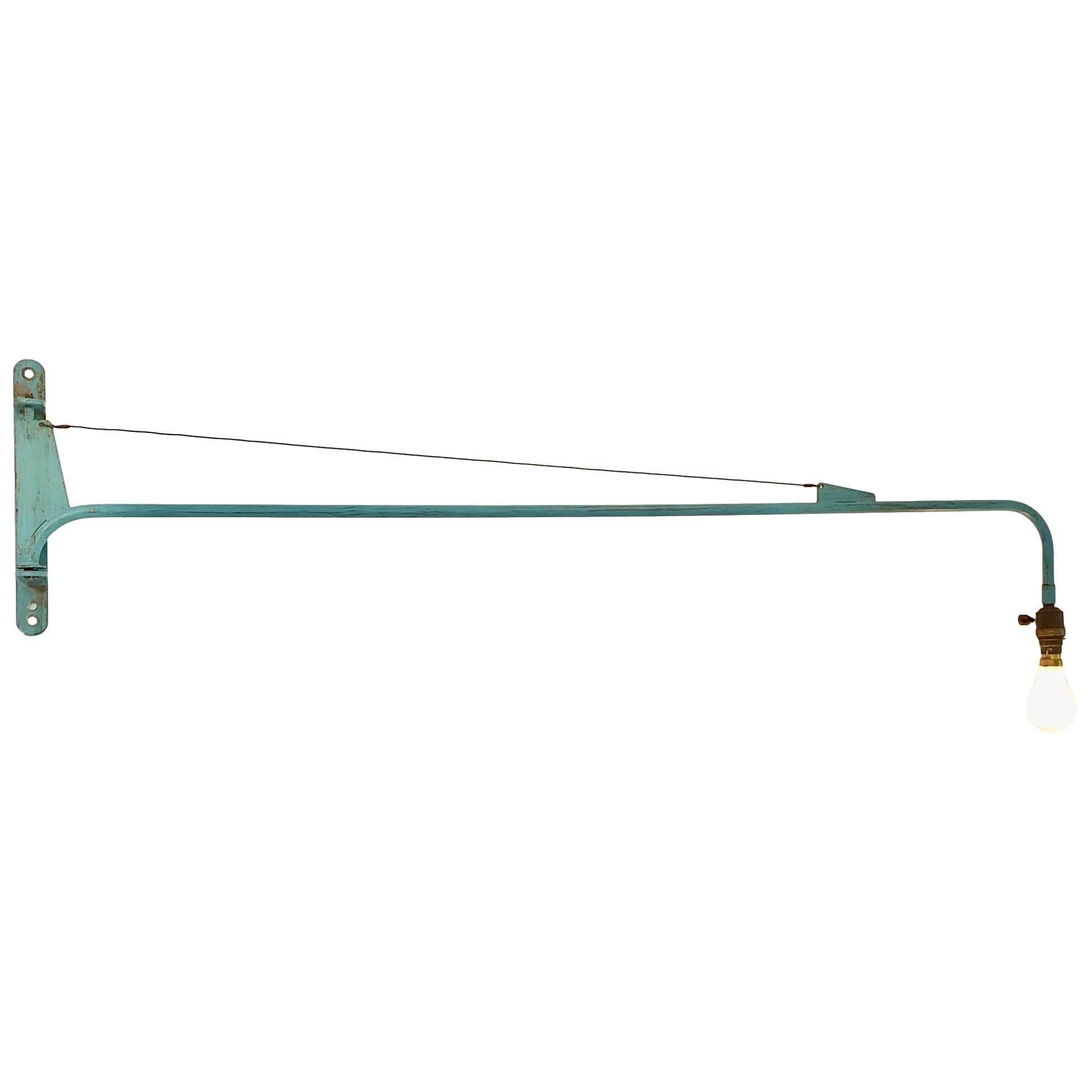 Jean Prouvé Style Swing Arm Jib Sconce