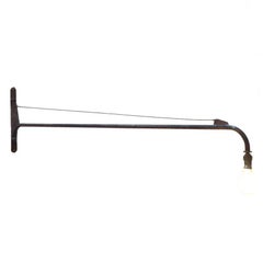 Jean Prouvé Style Swing Jib Lamp, French Mid-Century Modern 1950s