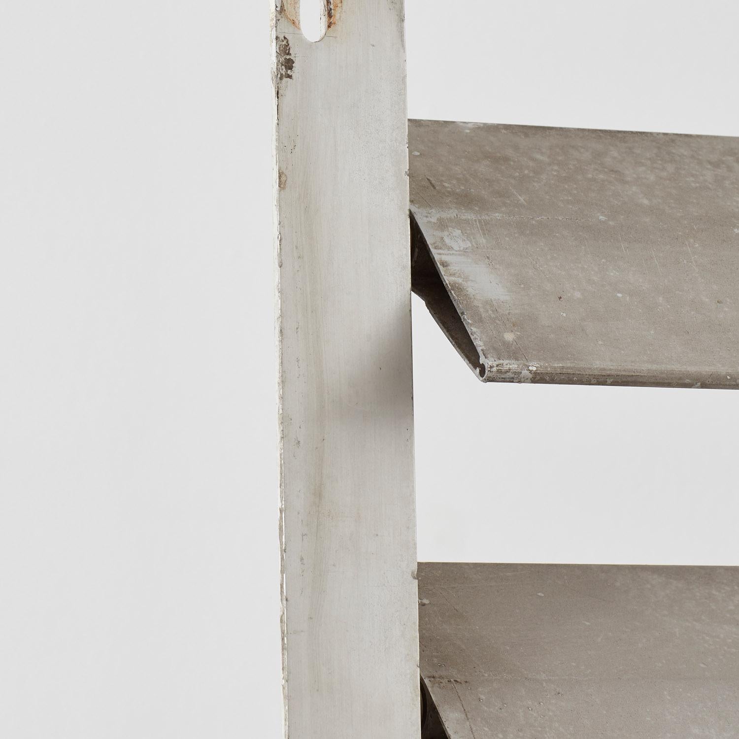 Jean Prouvé sunbreaker architectural metal shade / room divider - France, 1970s 4