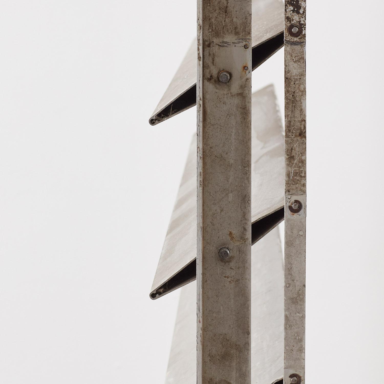 Jean Prouvé sunbreaker architectural metal shade / room divider - France, 1970s 6