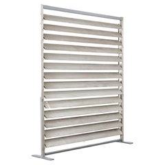 Jean Prouvé sunbreaker architectural metal shade / room divider - France, 1970s