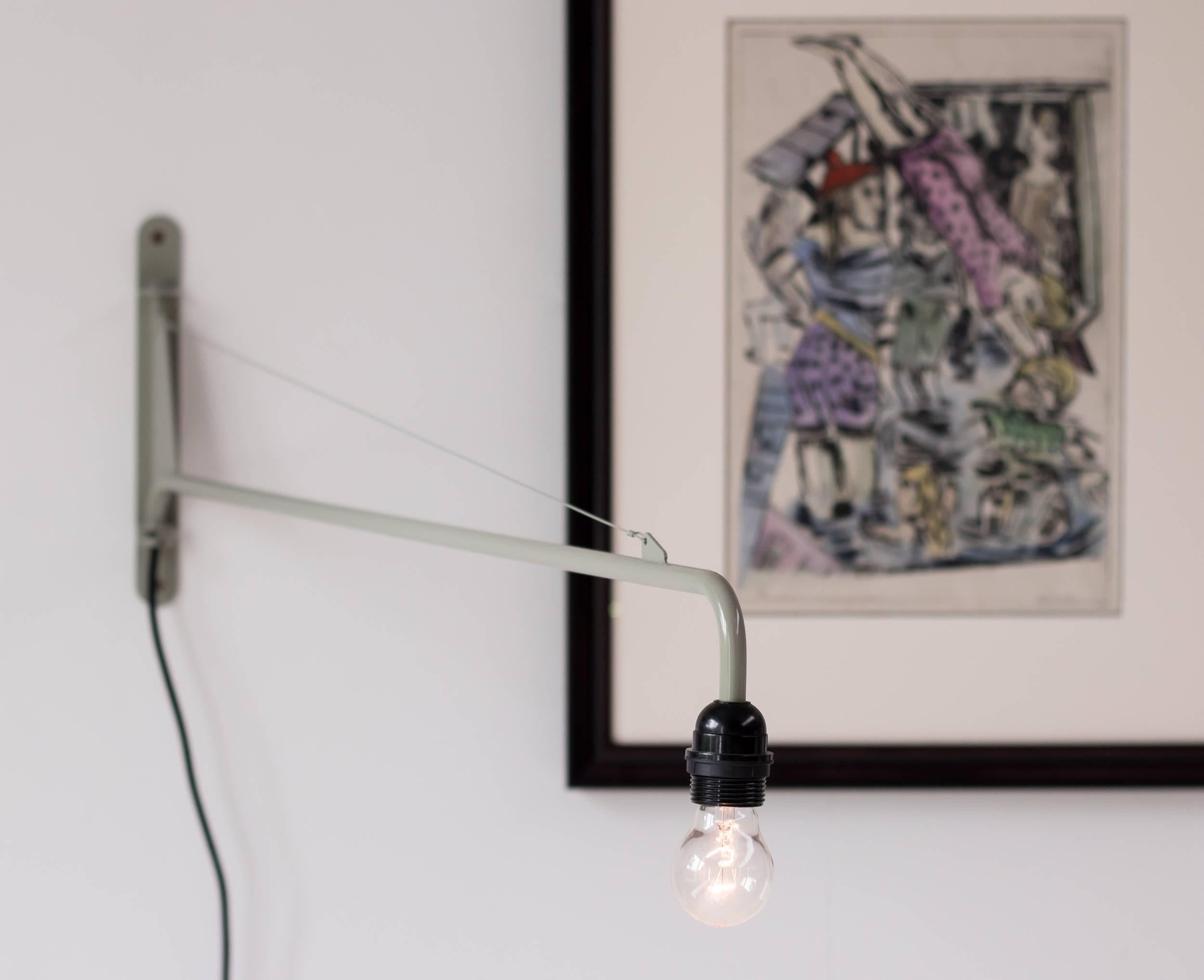 Limited edition Petit Potence lamp, designed by Jean Prouvé.
Marked with metal label, made in 2014 for 1 year only.

