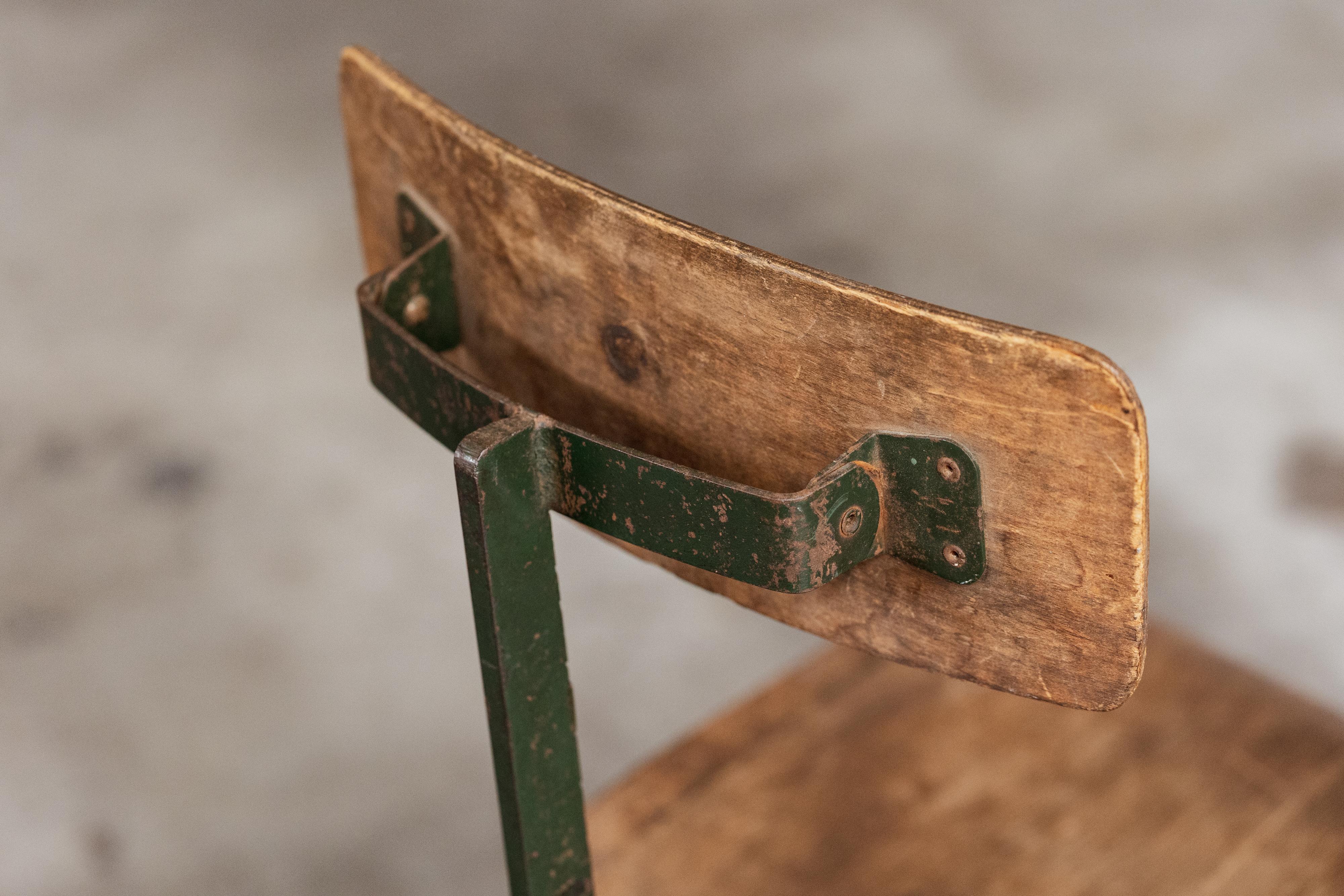 Wood Jean Prouvé Swivel Office Chair, 1928 For Sale
