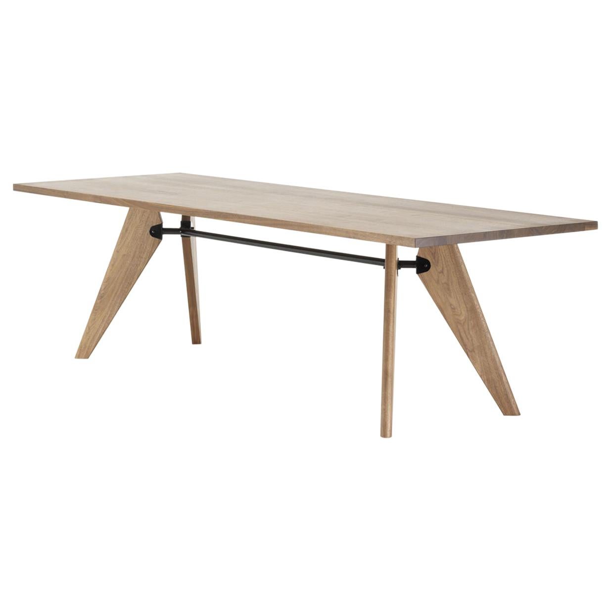 Jean Prouvé Table Solvay in Wood by Vitra