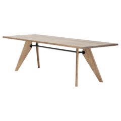 Jean Prouvé Table Solvay in Wood by Vitra