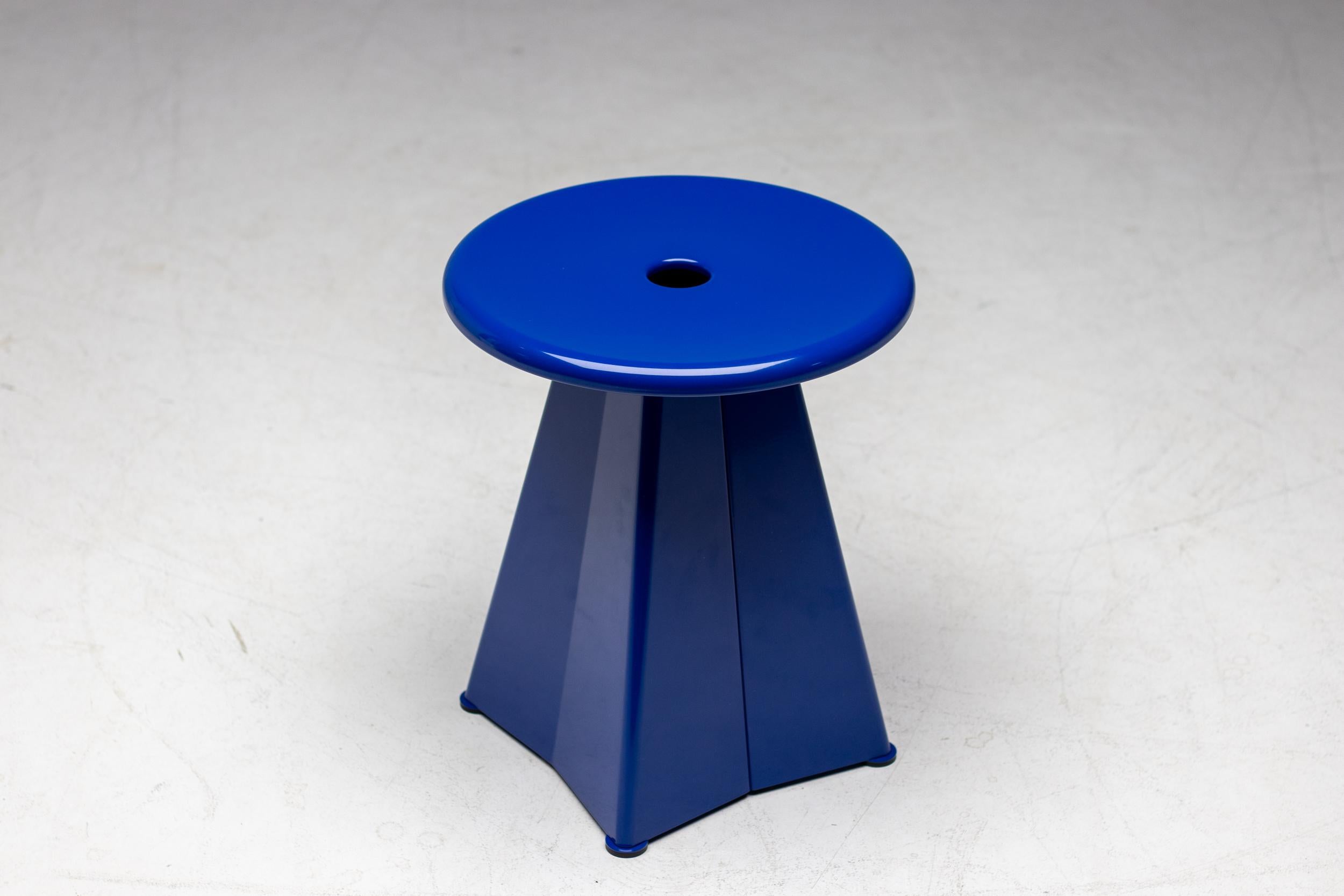Jean Prouvé Tabouret Métallique Stool In Good Condition In Dronten, NL