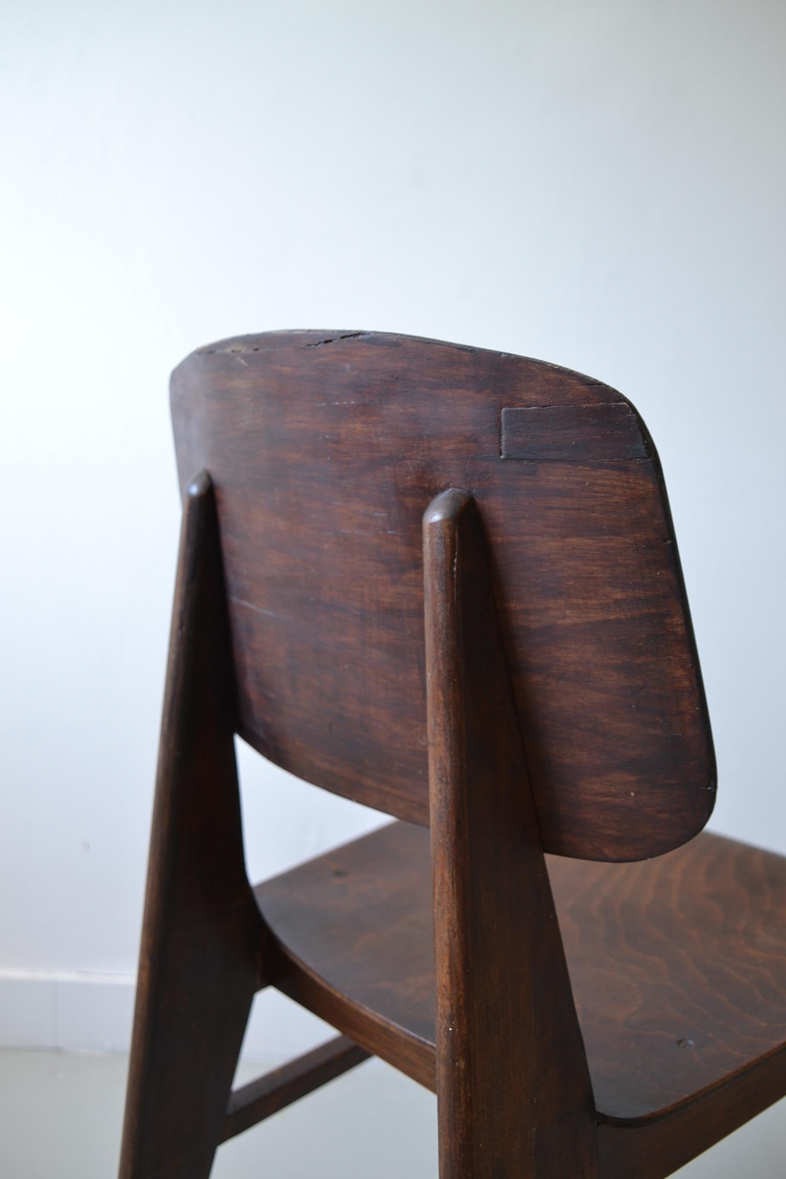Plywood Jean Prouvé, Tout Bois Chair, 1941