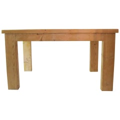 Jean Prouvé with Guy Rey-Millet, Set of One Bench and One Dining Room Table