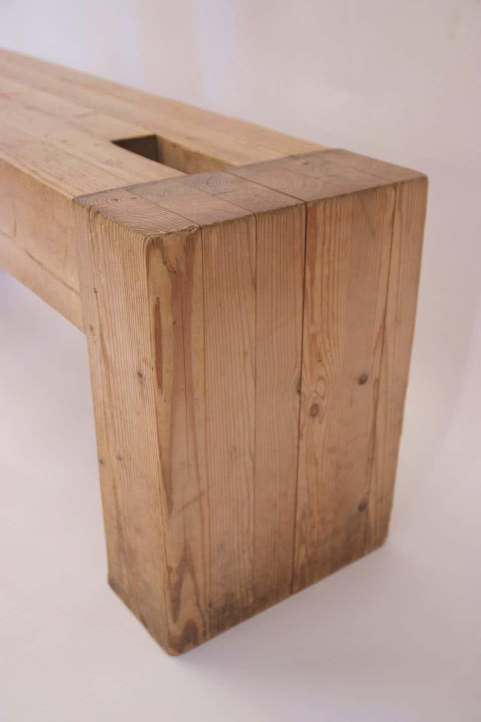 Mid-Century Modern Jean Prouvé avec Guy Rey-Millet:: Ensemble d'un banc et d'une table de salle à manger
