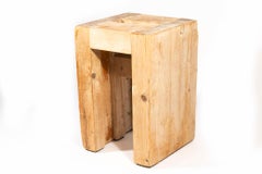 Jean Prouvé with Guy Rey-Millet, Stool, Wood, Refuge de la Vanoise