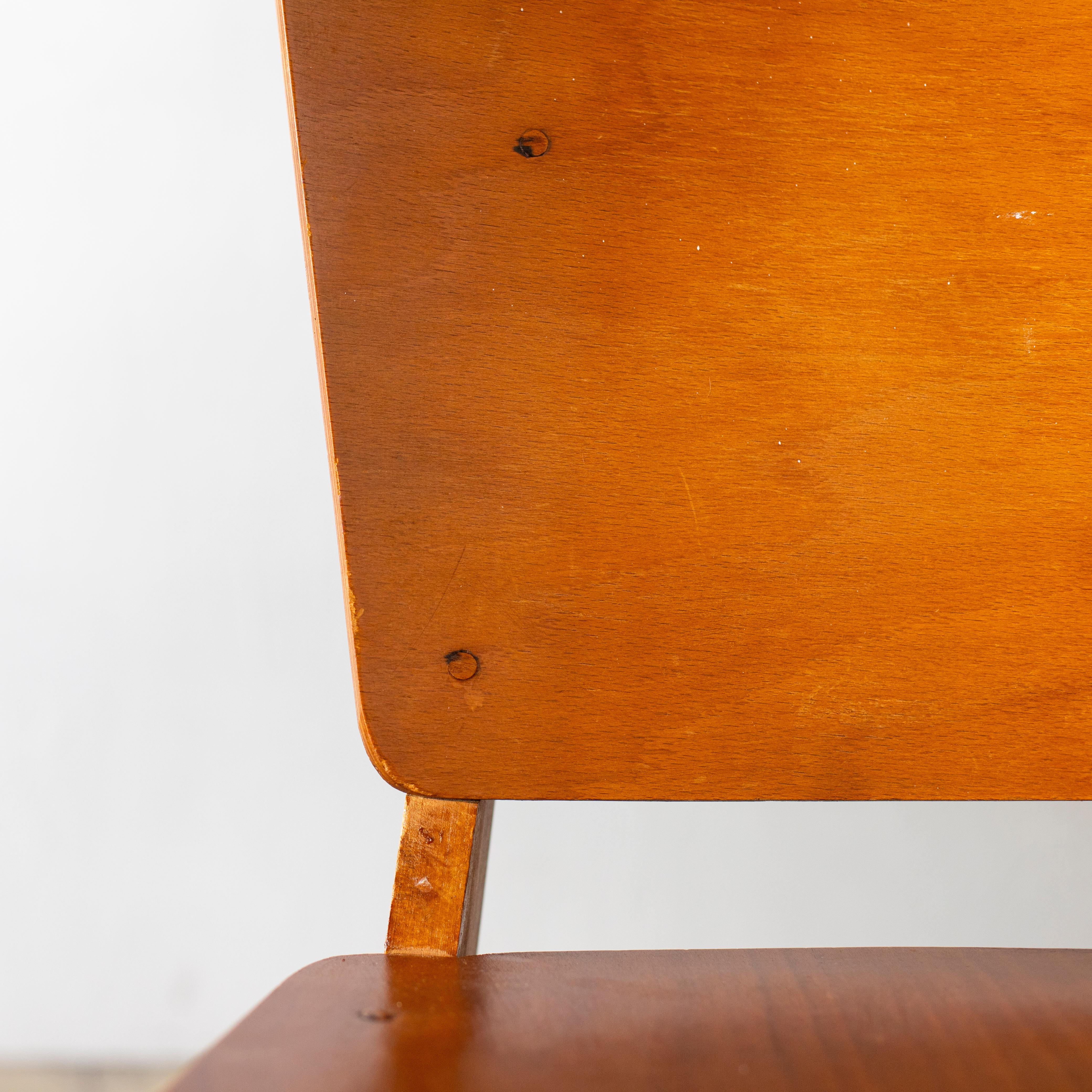 Jean Prouvé Wooden Standard Chair Prototype, 1940s In Good Condition In Tokyo, Tokyo
