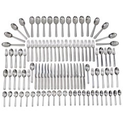 Jean Puiforcat "Bayonne" Flatware Part Service, circa 1924 92 pieces