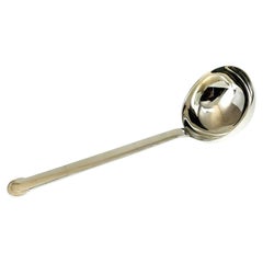 Jean Puiforcat Sterling Silver Cream Soup Serving Spoon in Annecy, 1930