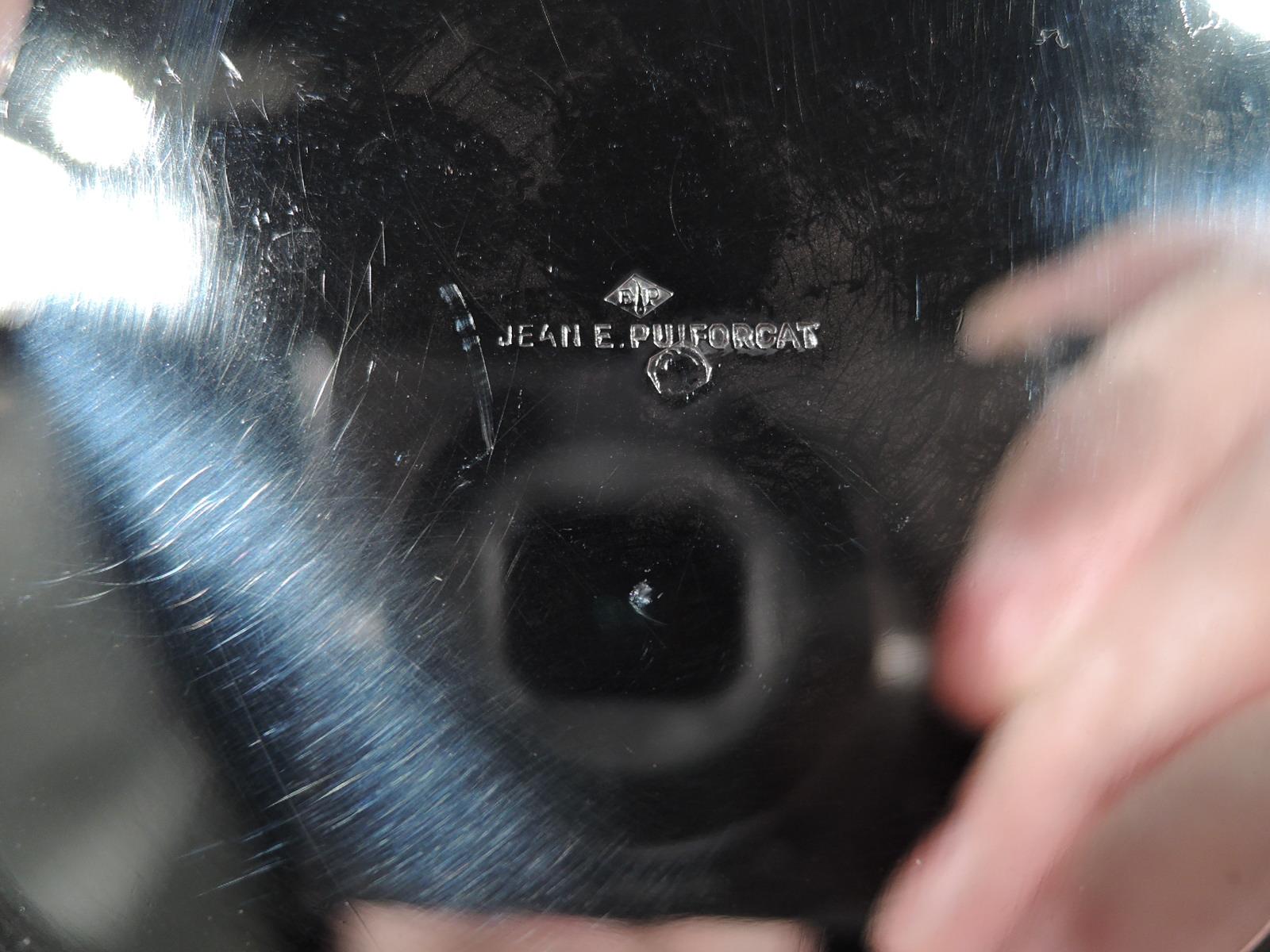Jean Puiforcat Super élégante cafetière française Art Déco en argent 2