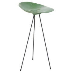 Jean Raymond Picard Green Stool in French Resin