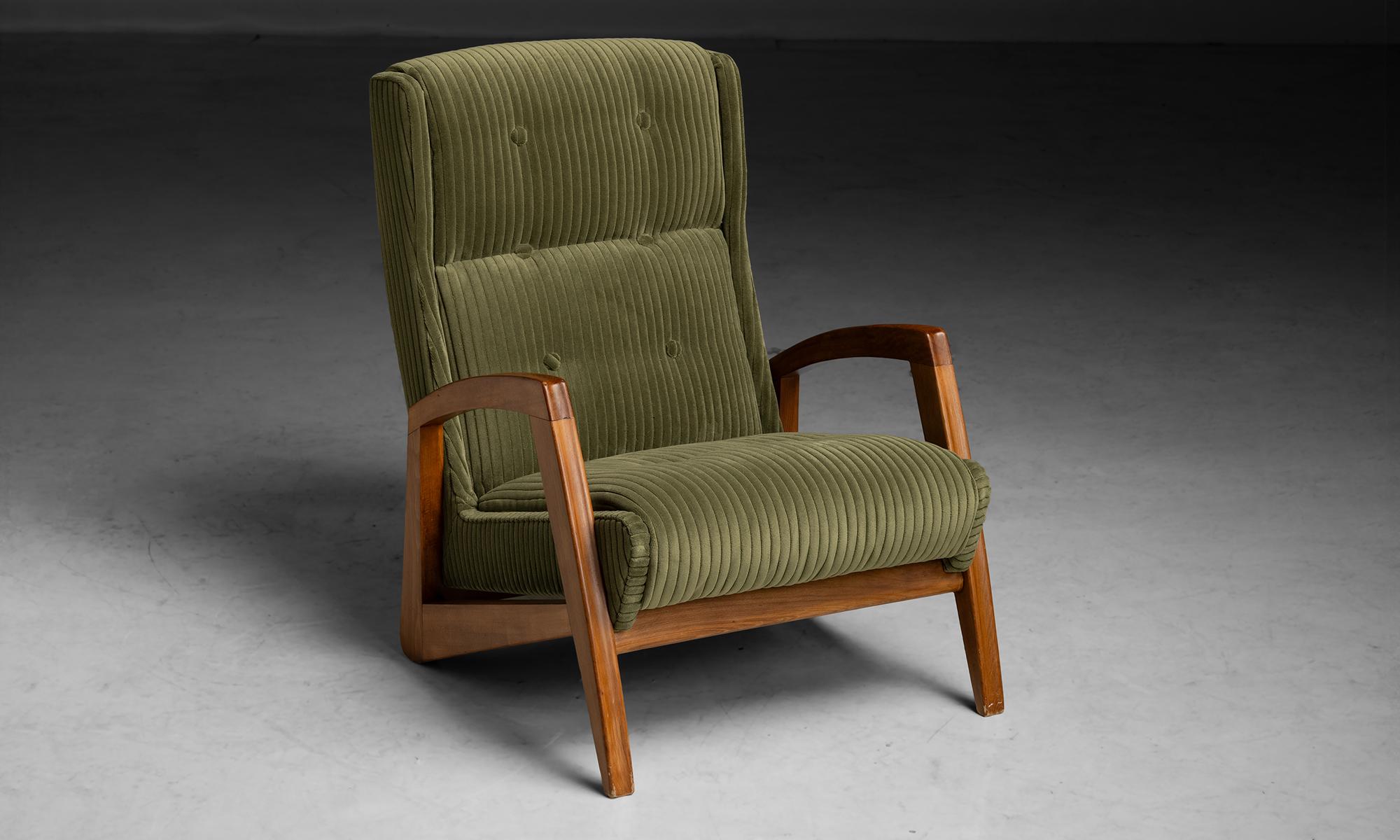 Mid-Century Modern Jean Rene Caillette Lounge Chair, France circa 1960 For Sale