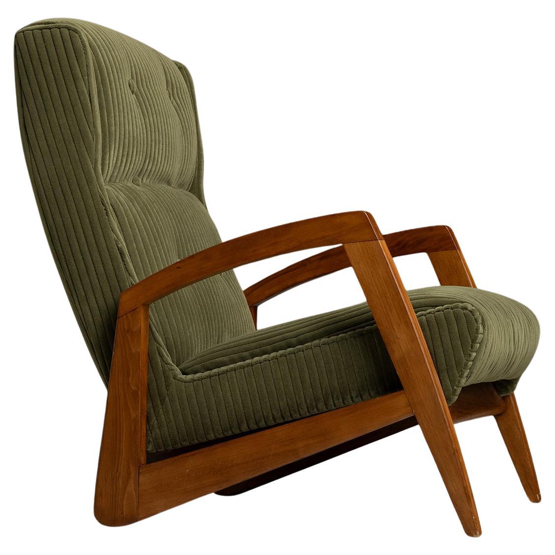 Jean Rene Caillette Lounge Chair, France circa 1960 For Sale