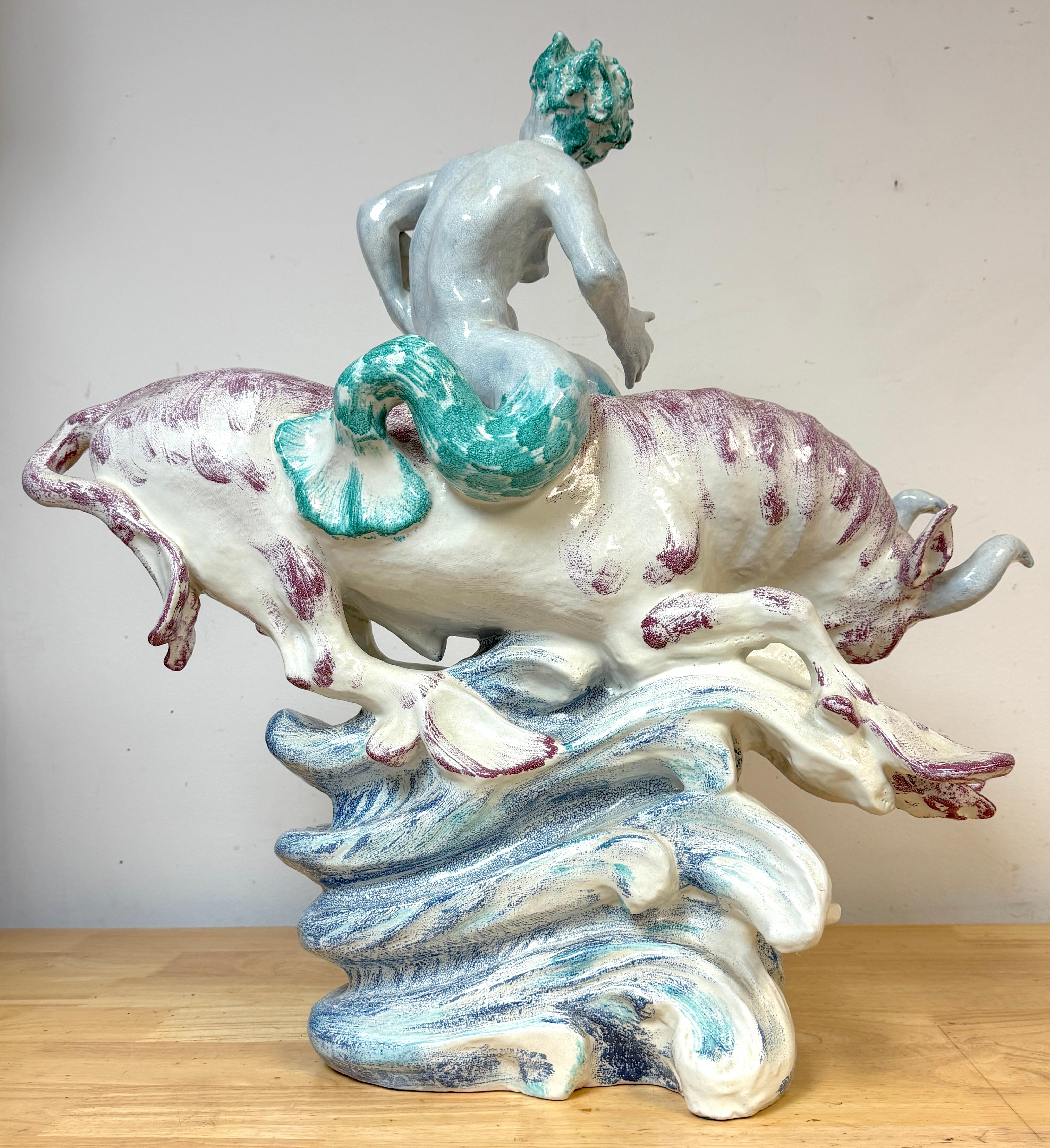 Jean René Gauguin “Havtyren” / 'Sea Bull' Sculpture for Bing & Grøndahl, Denmark in vendita 3