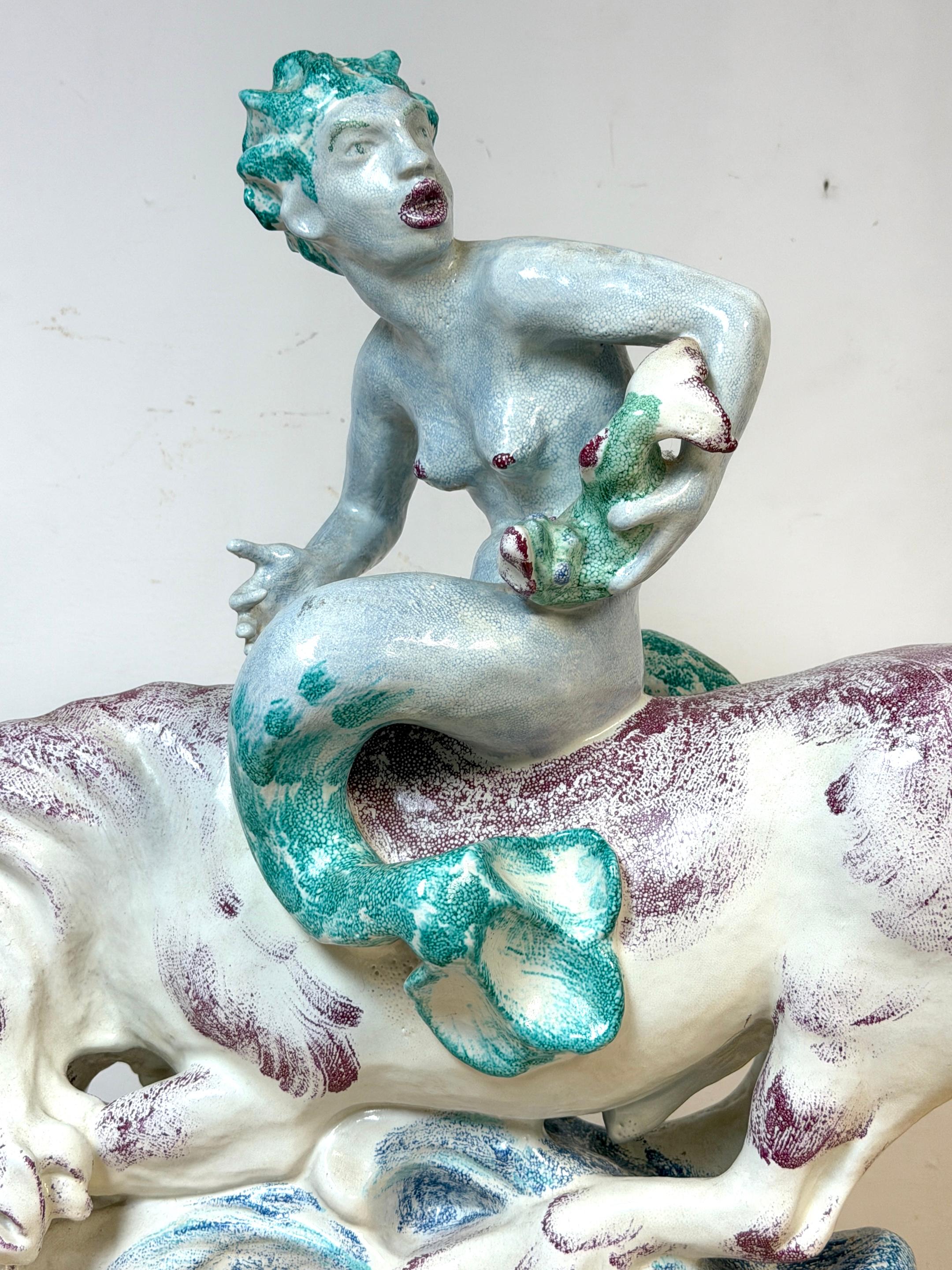 Danese Jean René Gauguin “Havtyren” / 'Sea Bull' Sculpture for Bing & Grøndahl, Denmark in vendita