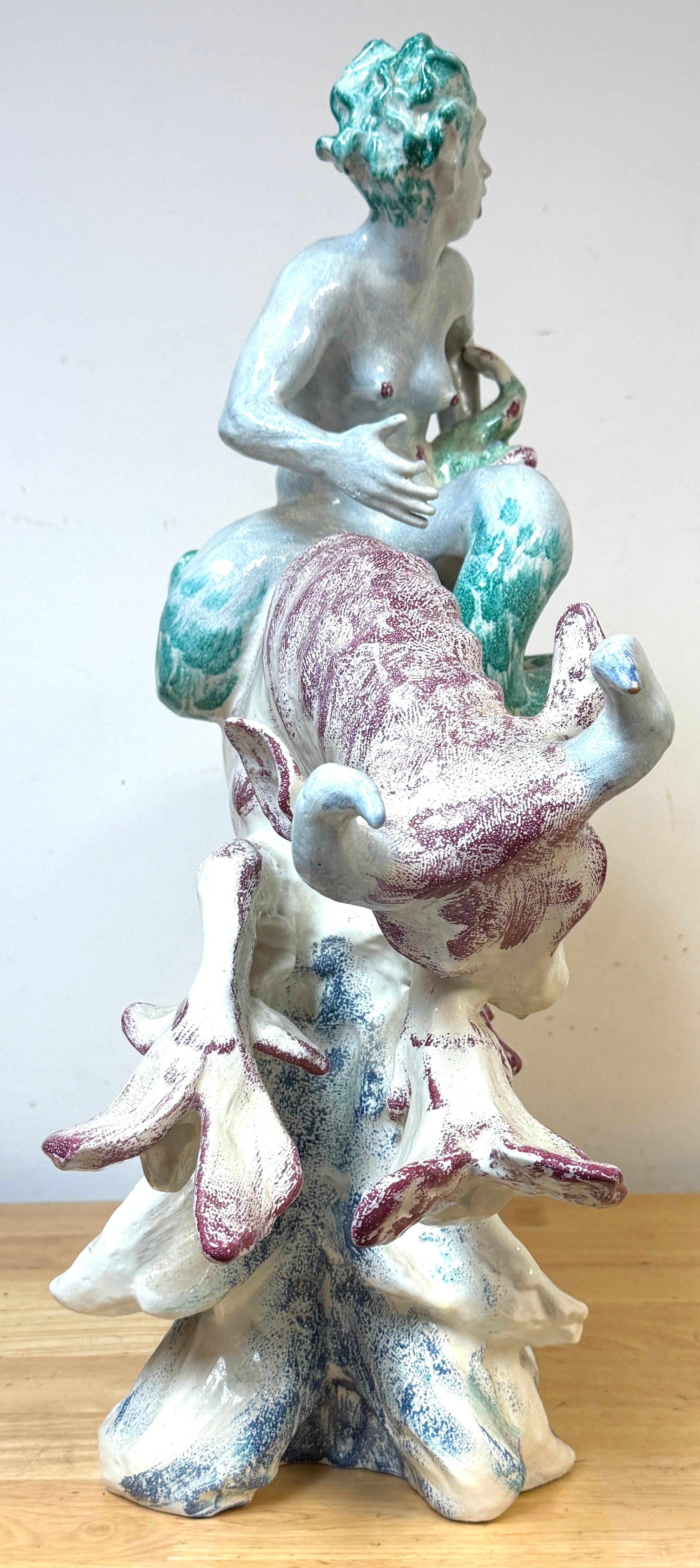 XX secolo Jean René Gauguin “Havtyren” / 'Sea Bull' Sculpture for Bing & Grøndahl, Denmark in vendita