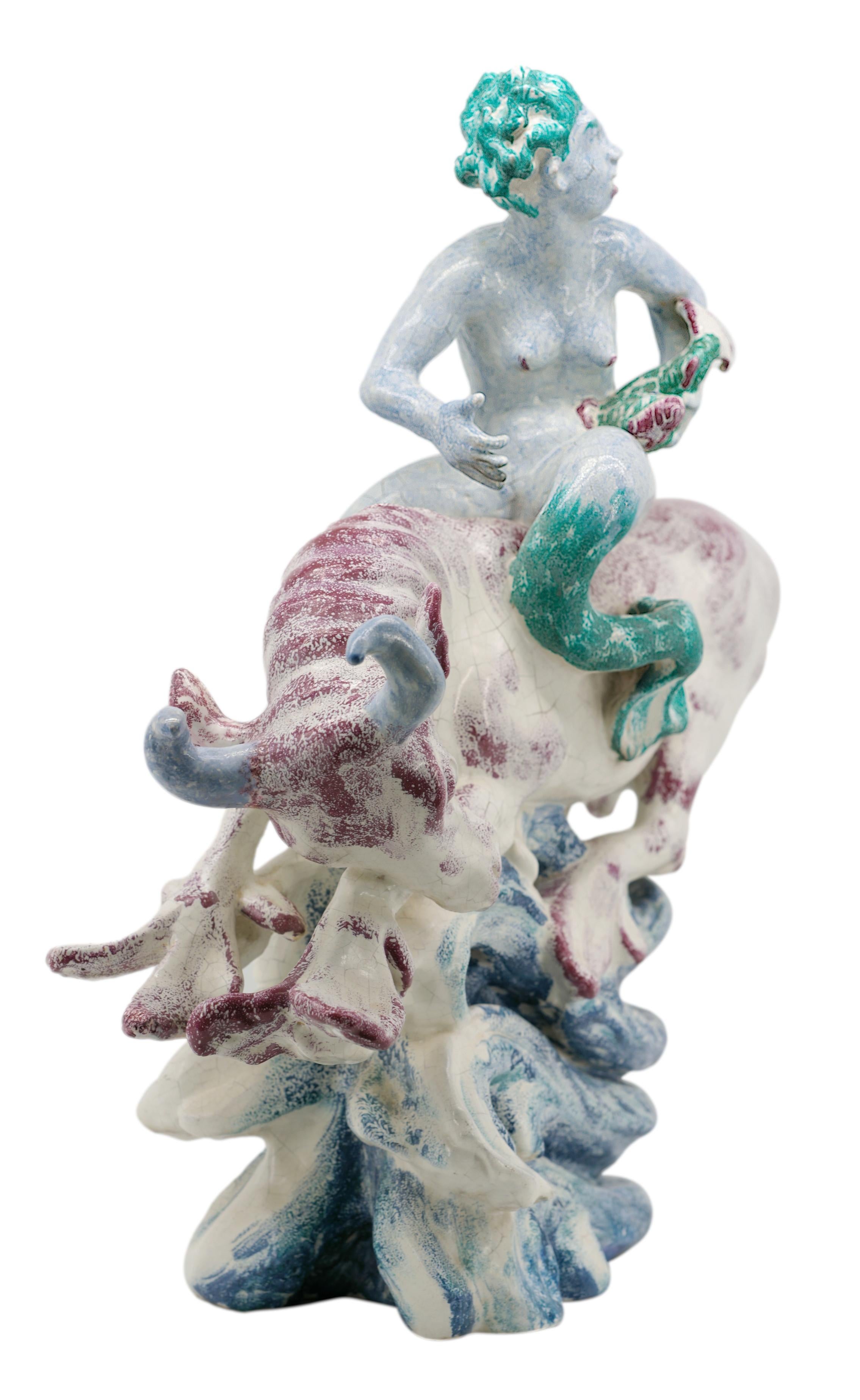 Jean-René GAUGUIN The Sea Bull Ceramic Sculpture For Sale 5