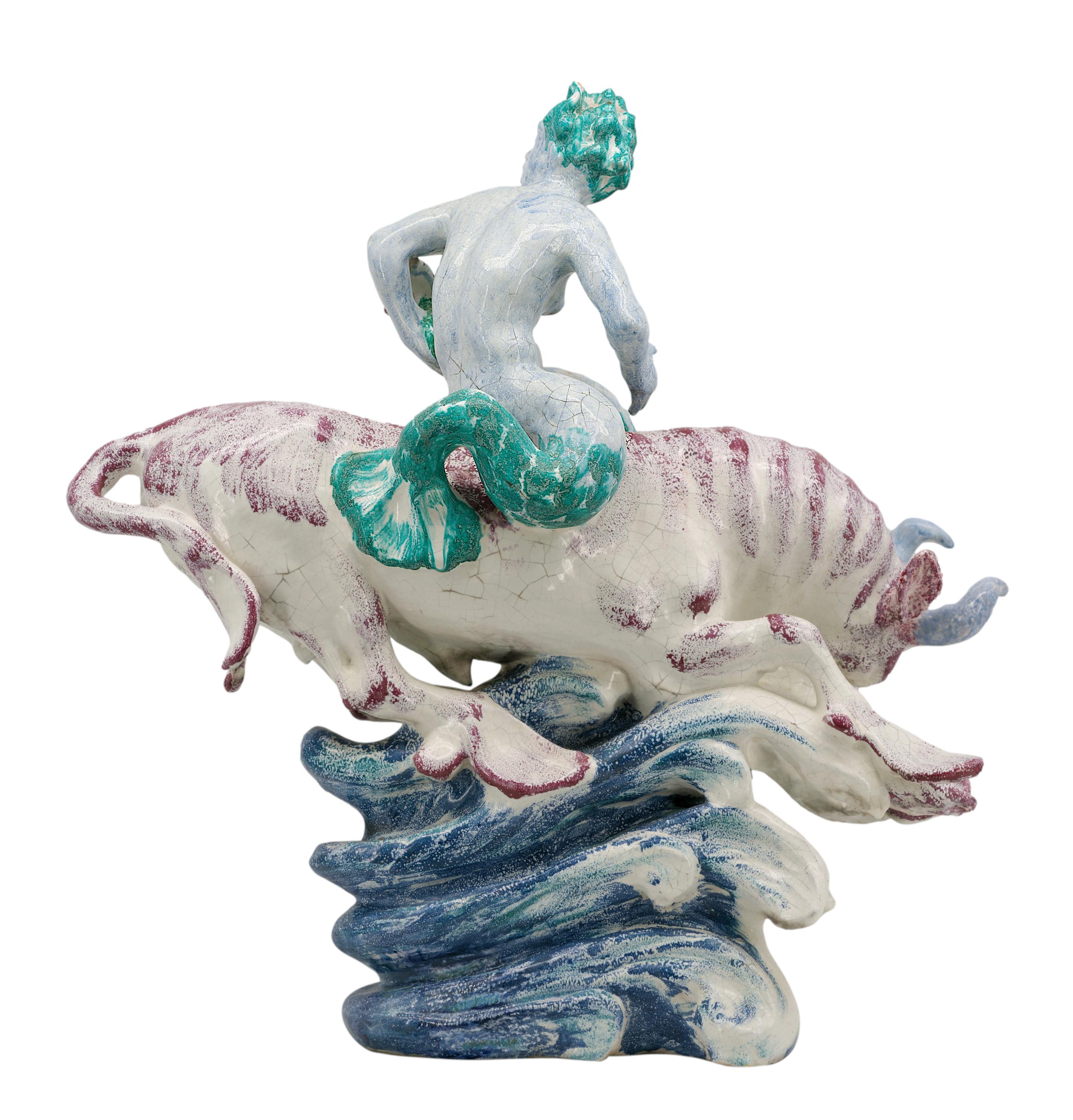 Jean-René GAUGUIN The Sea Bull Ceramic Sculpture For Sale 6
