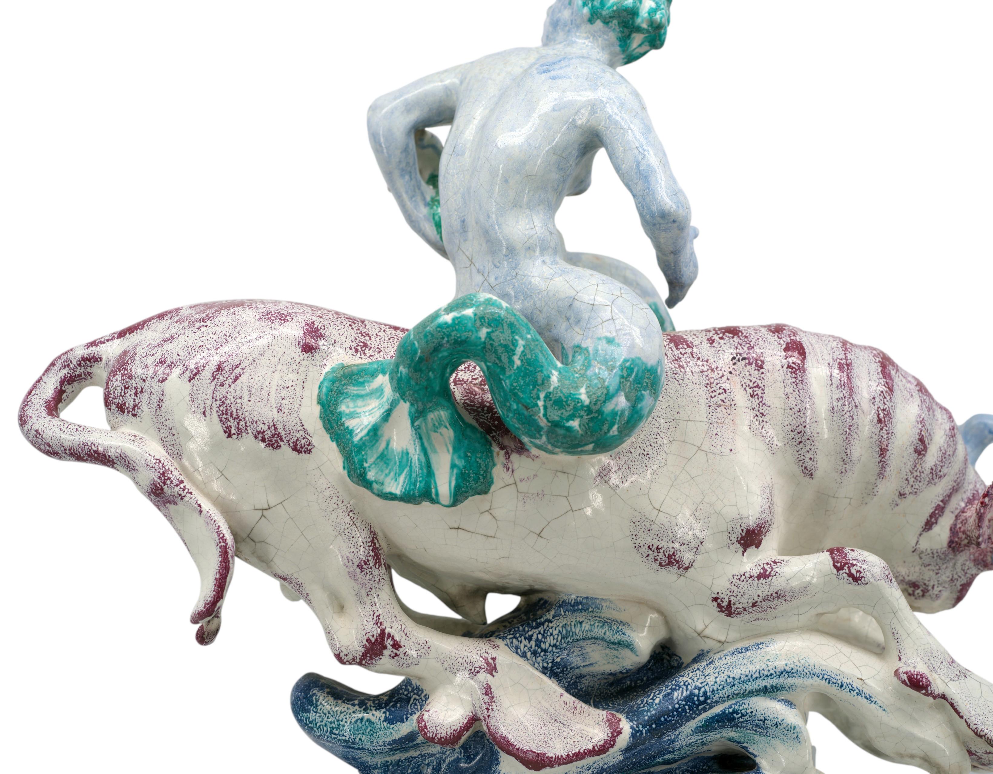 Jean-René GAUGUIN The Sea Bull Ceramic Sculpture For Sale 7
