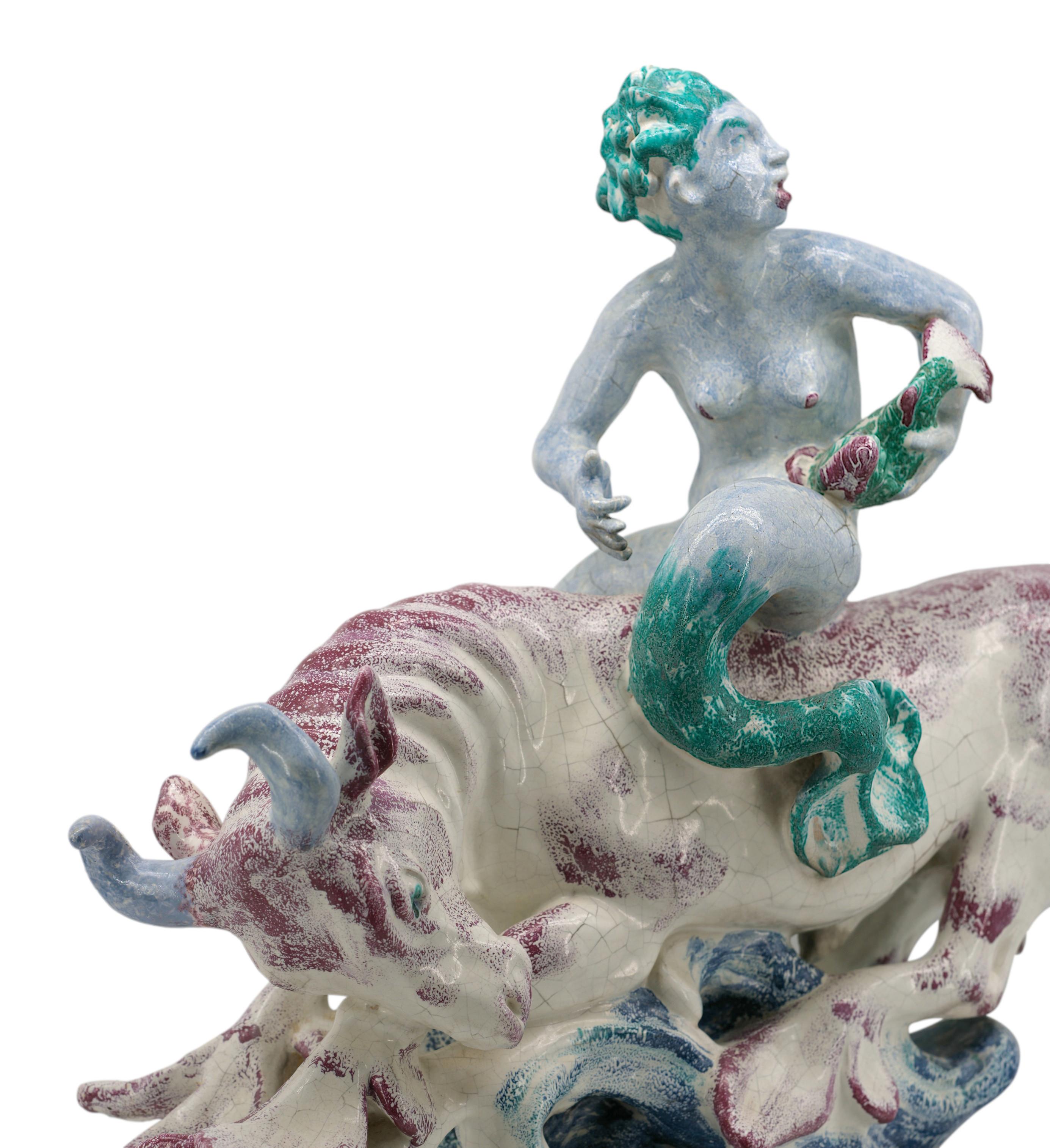Jean-René GAUGUIN The Sea Bull Ceramic Sculpture For Sale 3