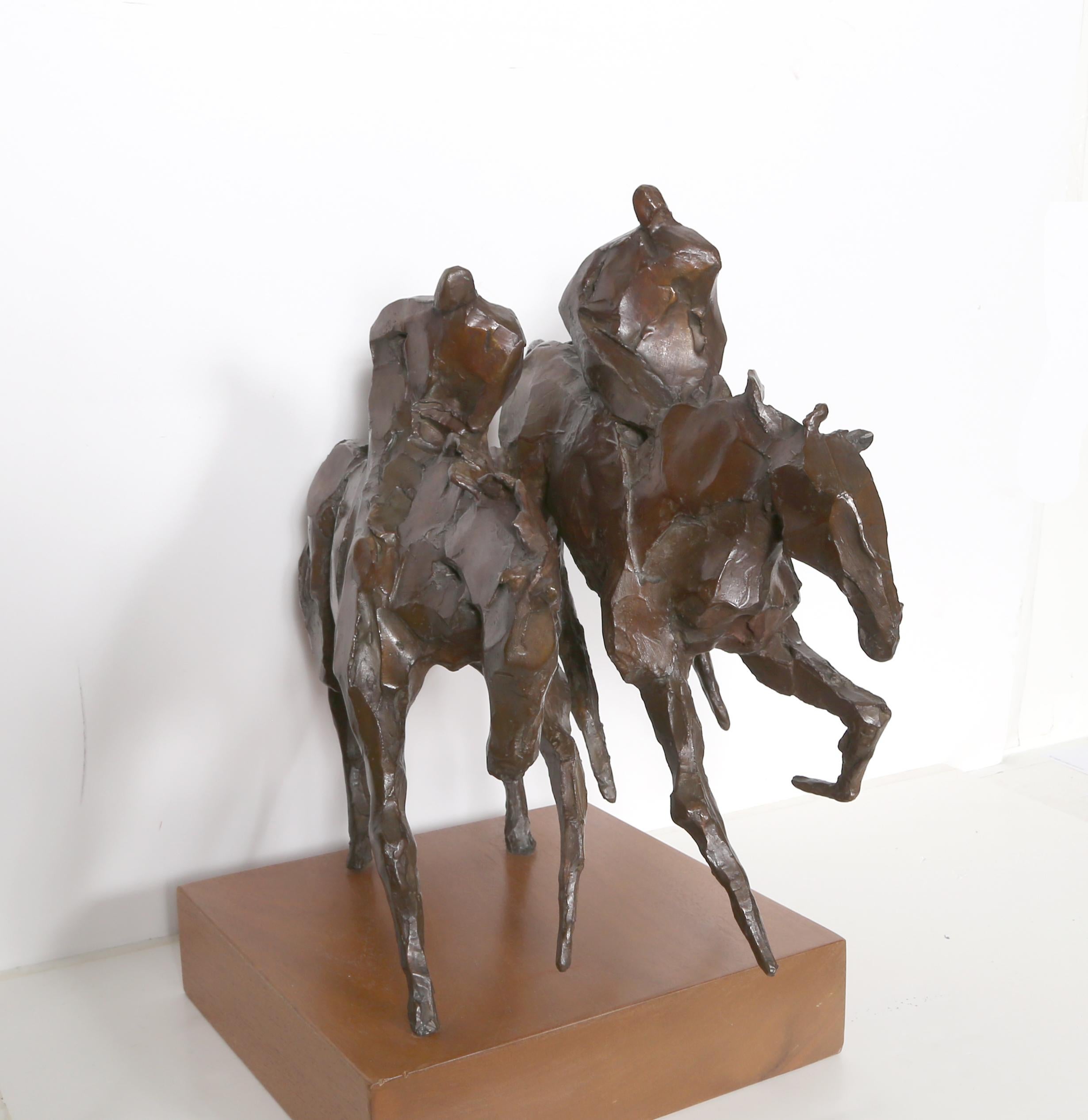 Gemini, Bronze Horse Sculpture by Jean Richardson For Sale 1