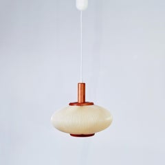 Jean Rispal style. Mid-Century Modern pendant lamp, Spain, 1980s