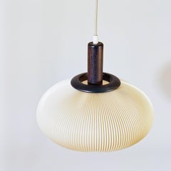 Jean Rispal style. Mid-Century style pendant lamp, Spain, 1980s