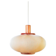 Estilo Jean Rispal. Lámpara colgante de estilo de mediados de siglo, España, años 80