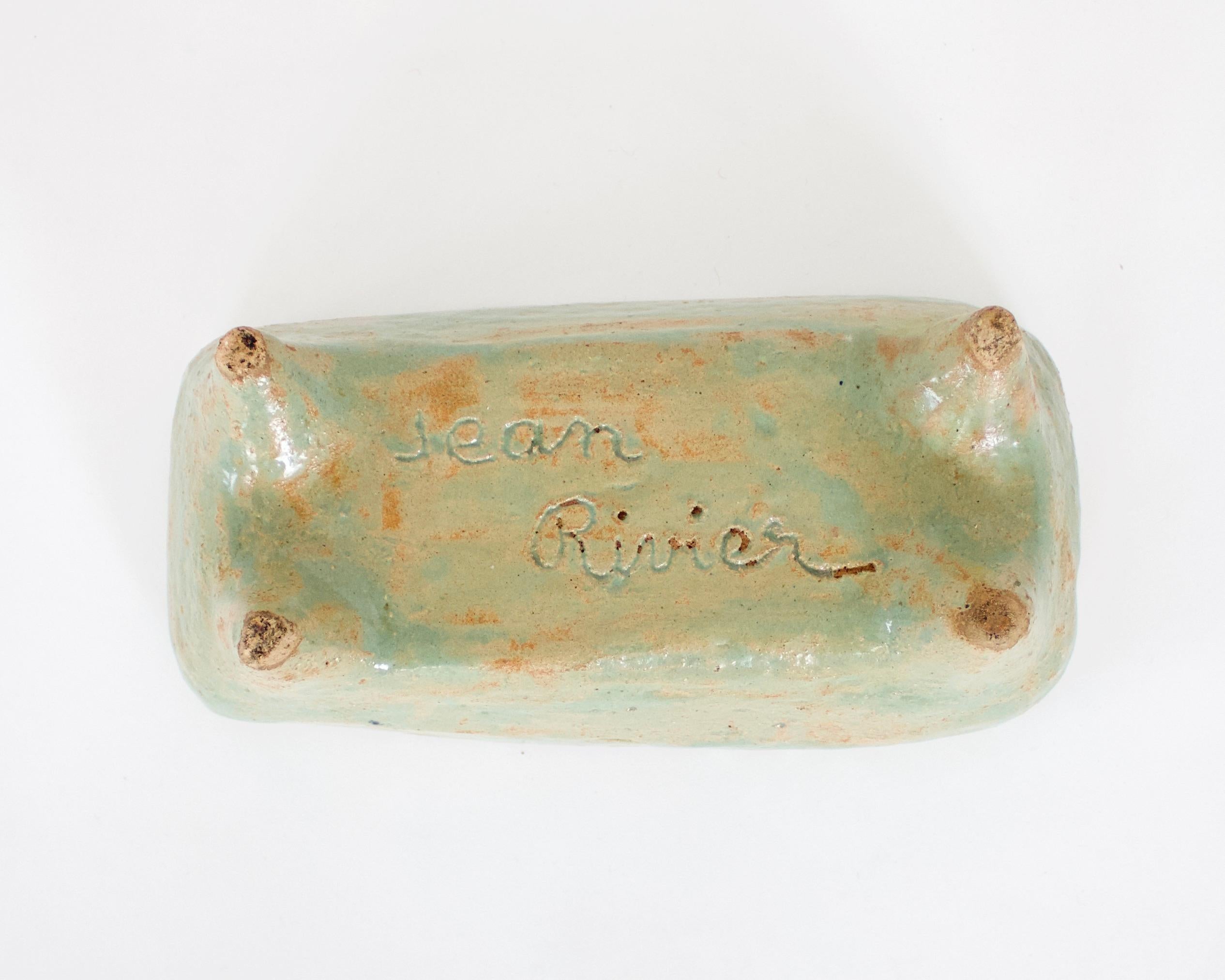 Jean Rivier French Ceramic Artist Decortive Bowl or Vide Poche For Sale 7